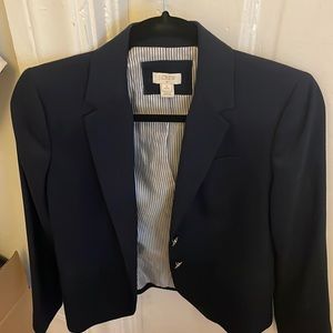 Navy, J. Crew Factory blazer